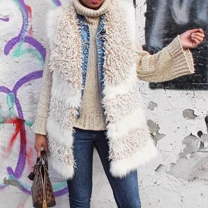 H&M faux fur vest